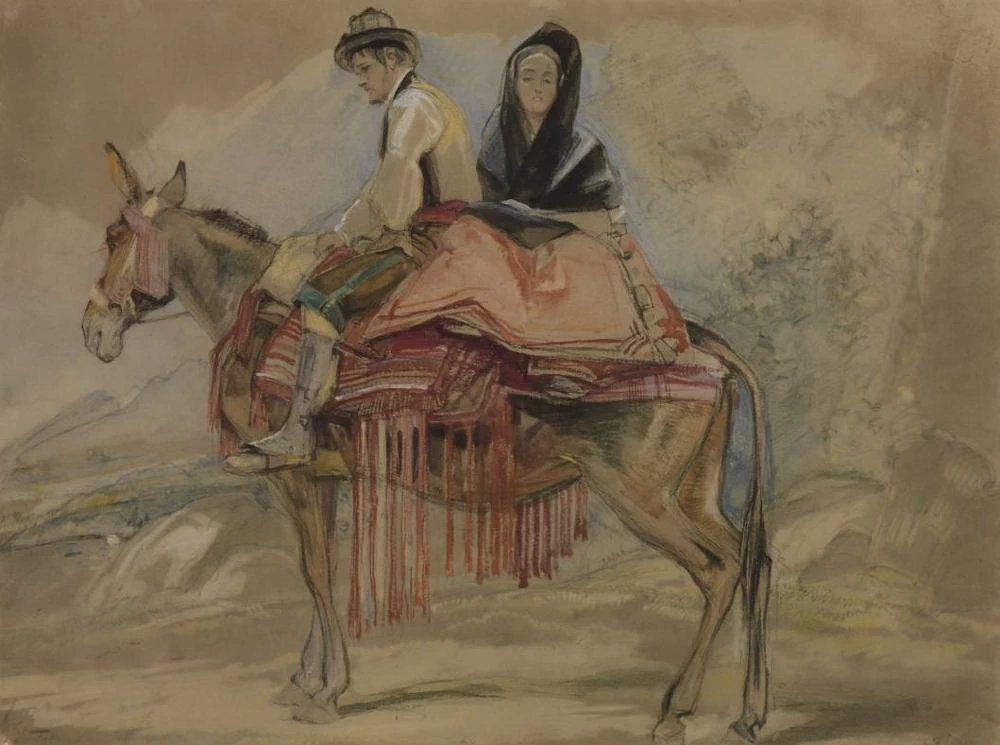 Coppia spagnola a cavallo di un mulo - Tate Britain, Londra